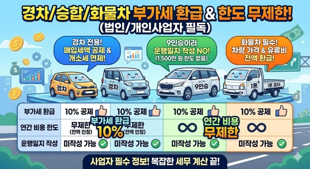 자영업자 자동차 비용처리 한도-무제한