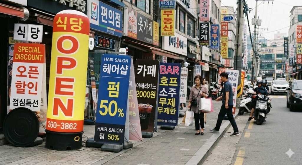 옥외광고물 - 에어간판